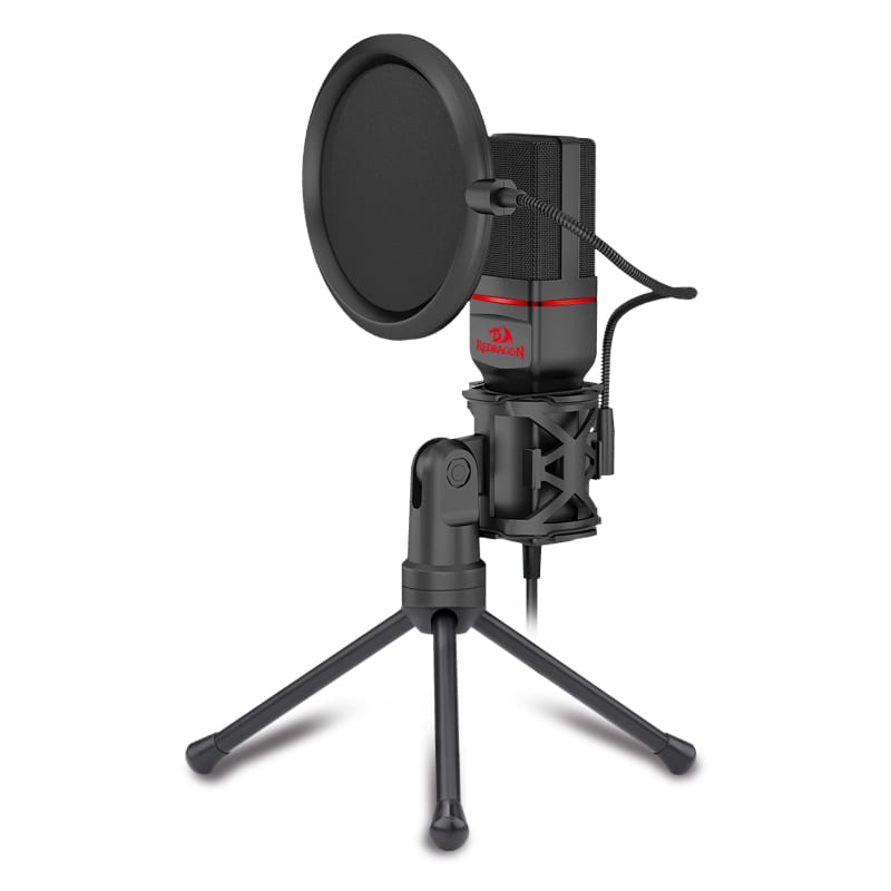 REDRAGON SEYFERT 3.5mm Aux Gaming Mic and Tripod β Black.