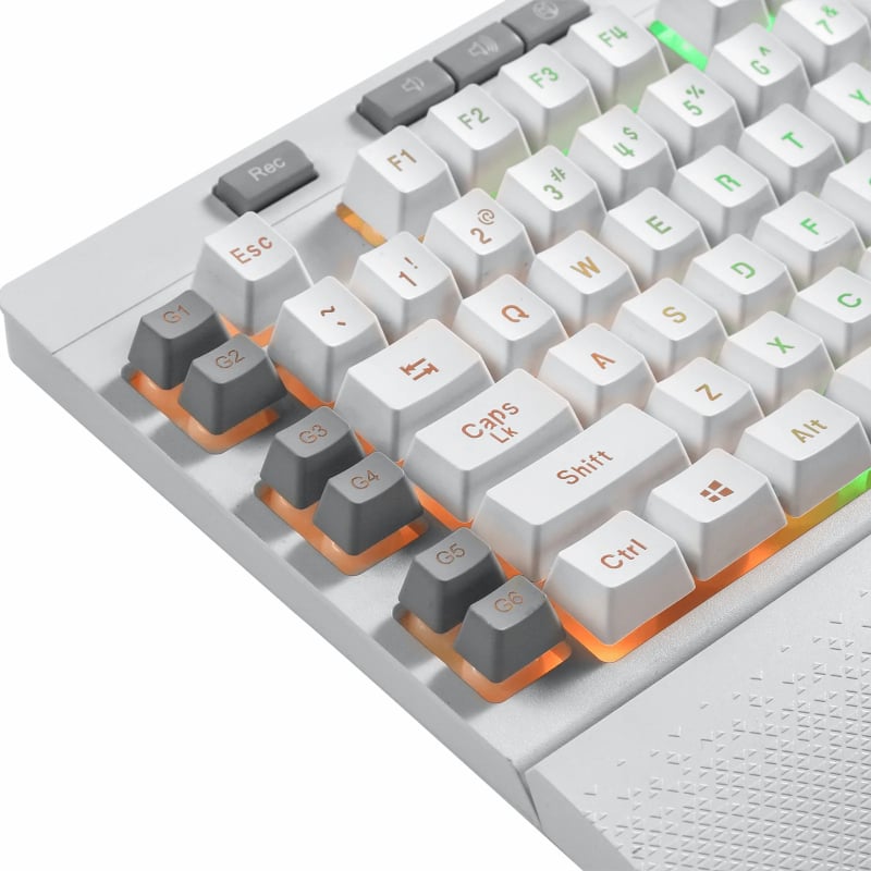 REDRAGON SHIVA Membrane Keyboard β White.
