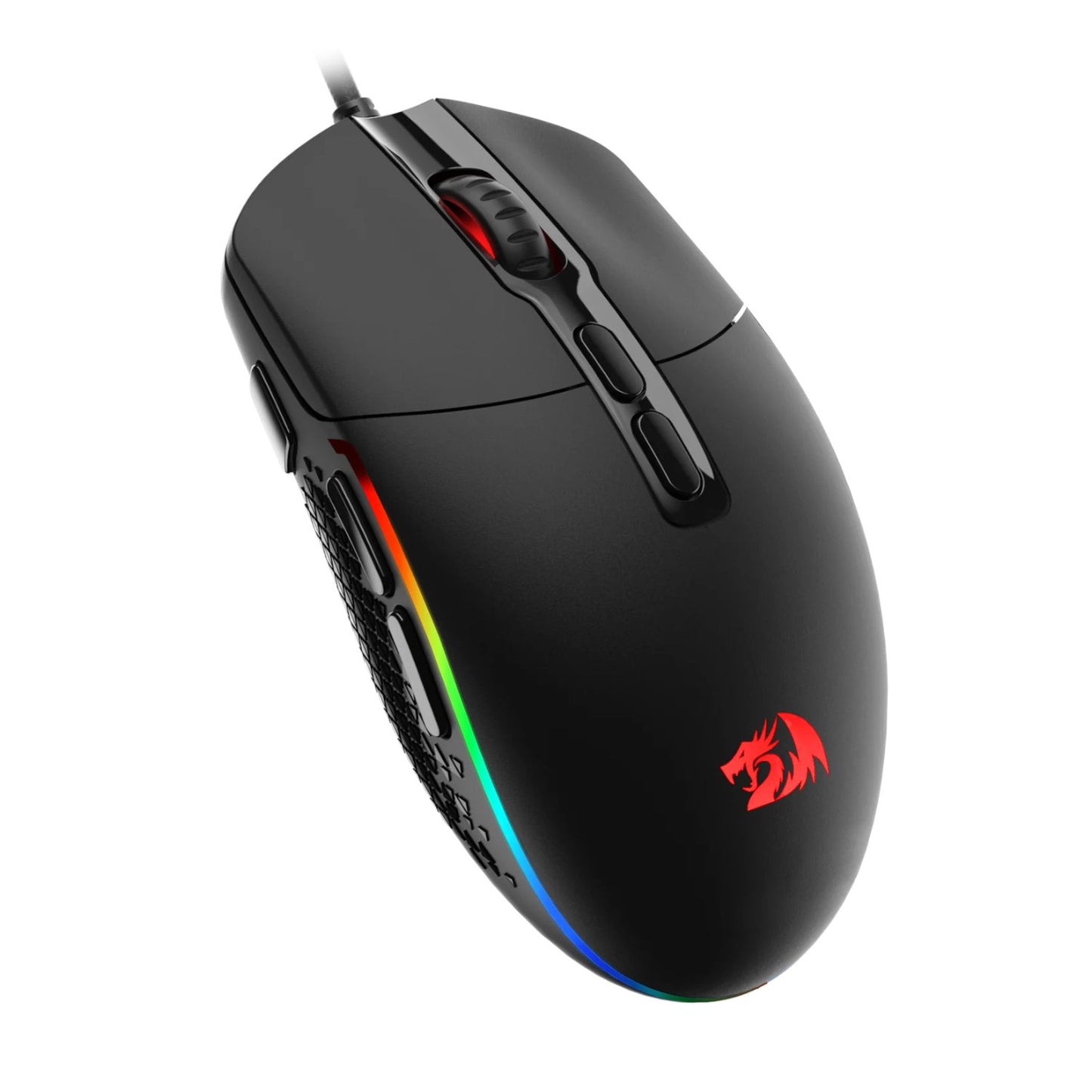 Redragon M719 INVADER RGB 10000 DPI Wired Optical Gaming Mouse – Black