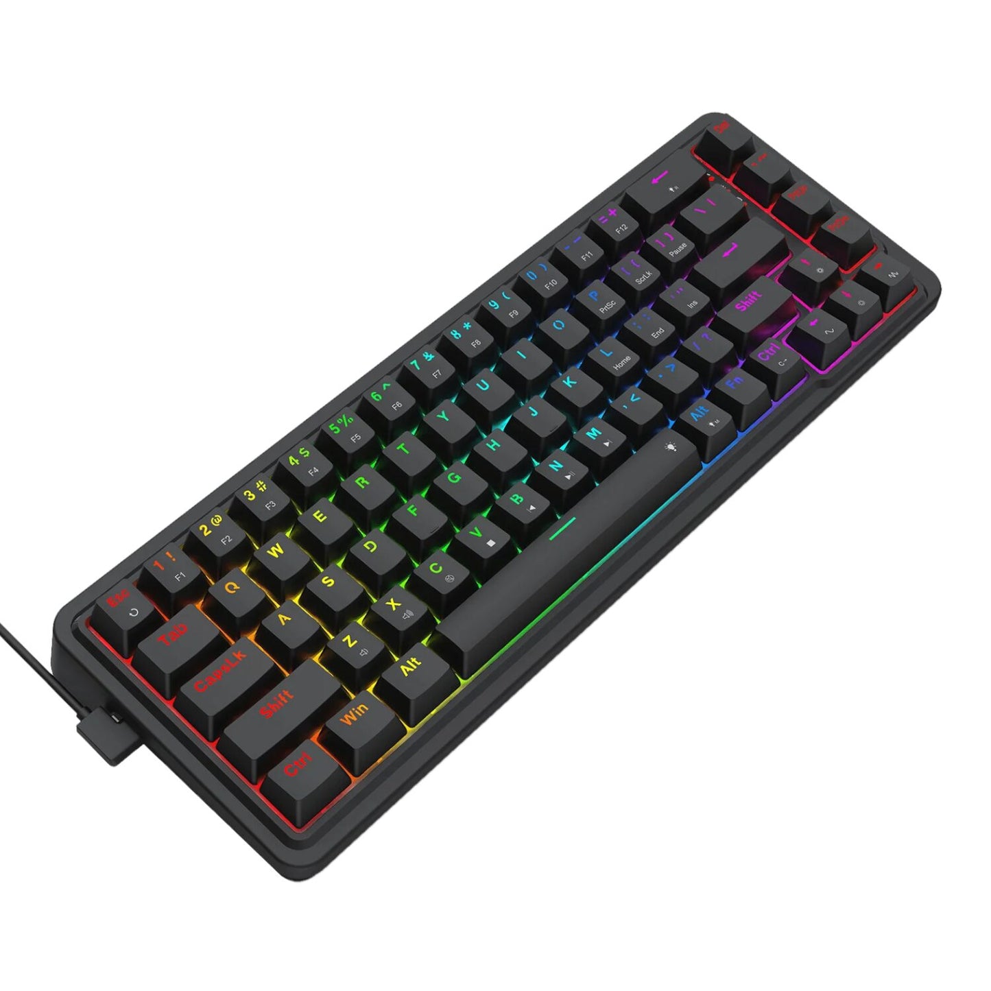 Redragon NOVA K709 65% Wired Gasket RGB Gaming Keyboard β Black