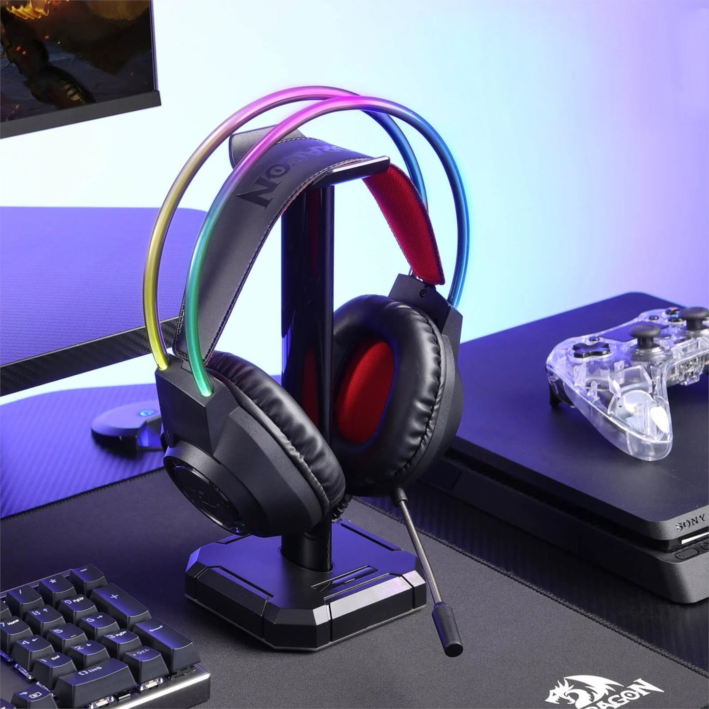 Redragon SCREAM Over-Ear RGB Gaming Headset