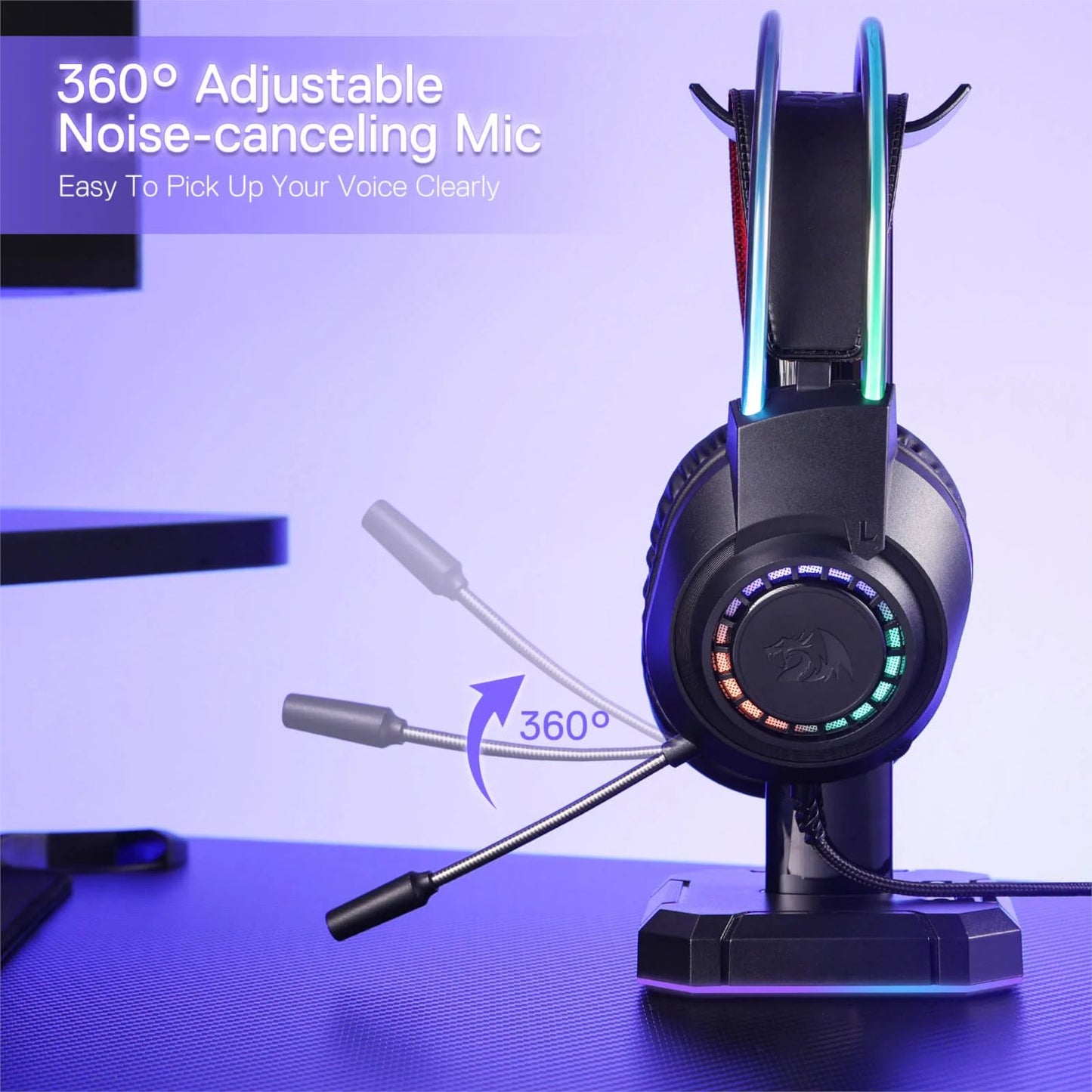 Redragon SCREAM Over-Ear RGB Gaming Headset