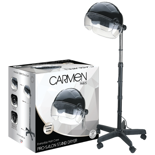 Carmen Pro-Salon Stand Dryer 1300W - Black