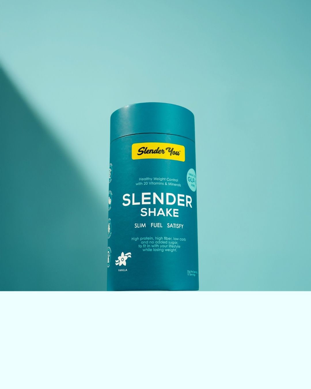 Slender You Shake – Vanilla 480g
A smarter, cleaner shake for digestive comfort, steady energy and balanced nutrition, perfect for GLP-1 users or anyone looking for better weight management, without added sugar or artificial fillers.
480g · 15 servings · 32g each