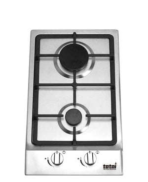 Totai 30cm 2 Burner Gas Hob Stainless Steel-26/TOTG2305CB