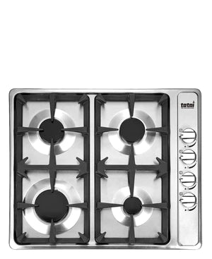 Totai 60cm 4 Burner Gas Hob Stainless Steel-26/TOTG4502CB