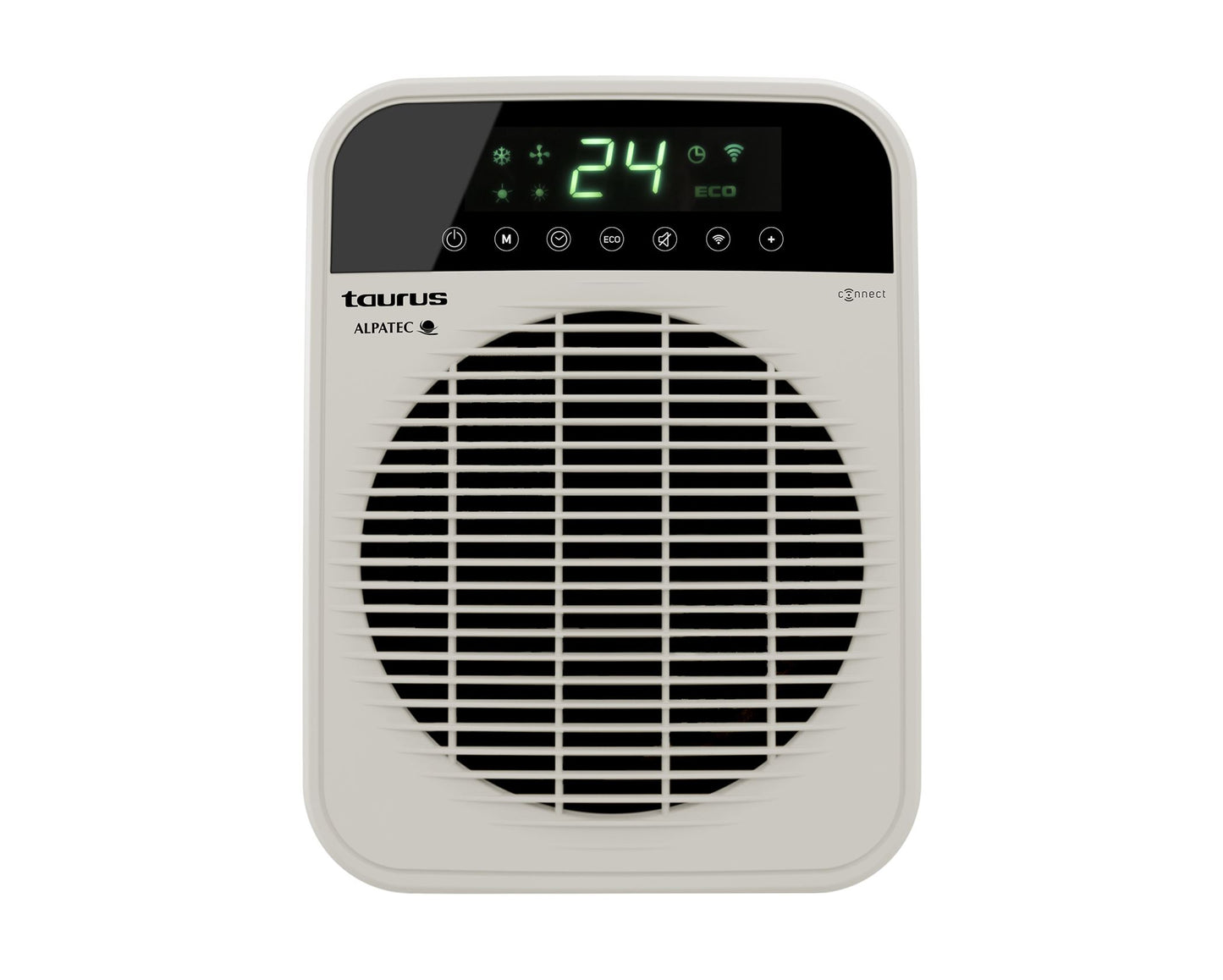 Taurus Heater Floor Fan Cream Wi-Fi Enabled 2Heat Settings 2000W Factor Connect