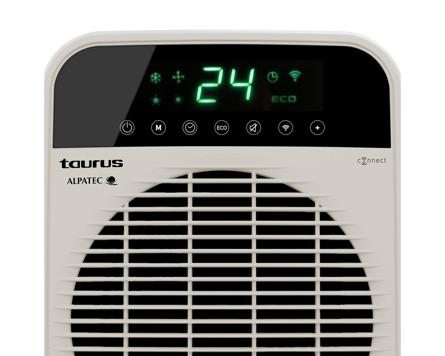 Taurus Heater Floor Fan Cream Wi-Fi Enabled 2Heat Settings 2000W Factor Connect