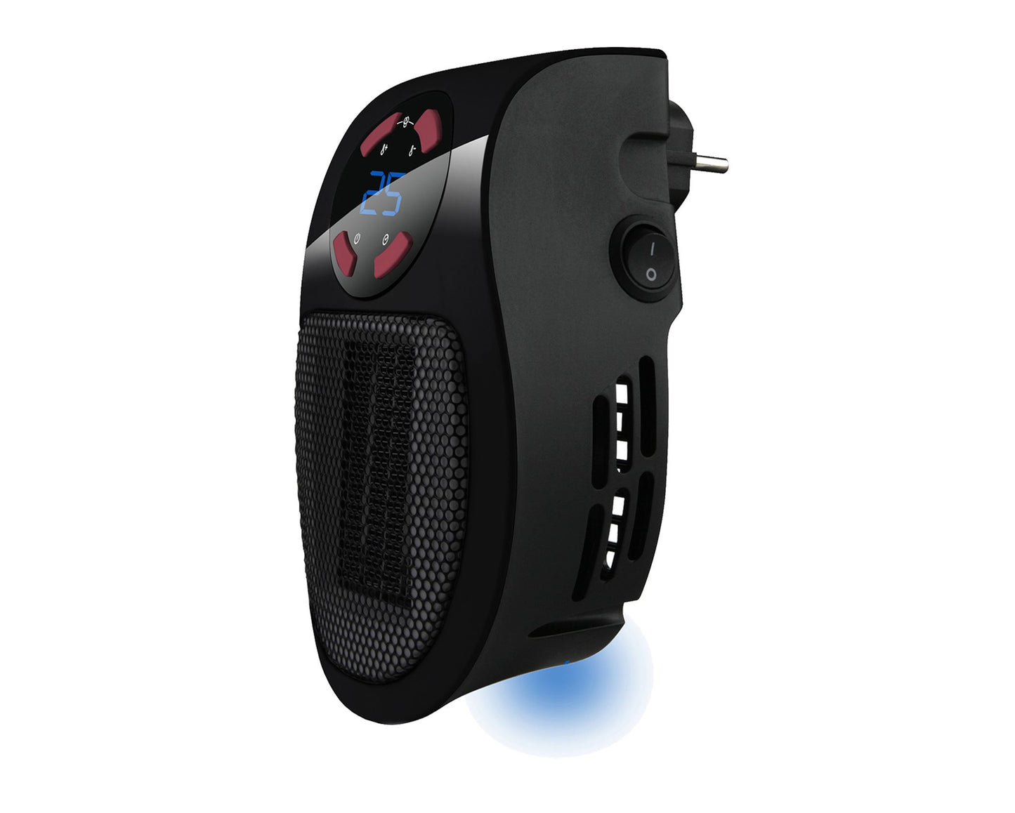 Taurus Heater Plug-In Black Dual Heat Settings 500W Tropicano Plug Heater
