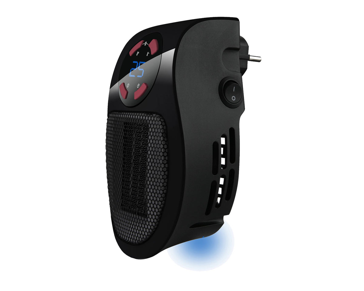 Taurus Heater Plug-In Black Dual Heat Settings 500W Tropicano Plug Heater
Portable, lightweight and super compact mini ceramic heater. Cordless, plugs directly into power. Ideal for home, office and caravan. Choose the desired temperature and forget about the feeling of cold while enjoying a pleasant environment, it has two flow intensities, an adjustable thermostat and a timer.