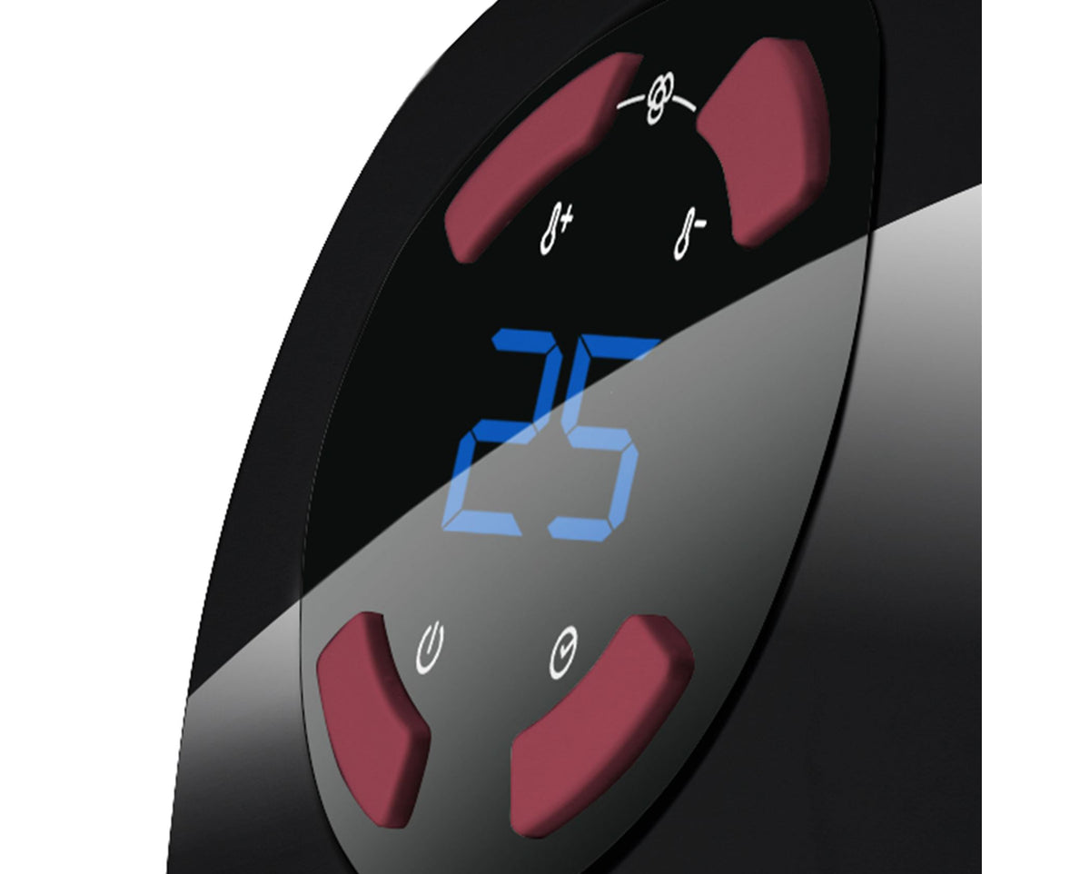 Taurus Heater Plug-In Black Dual Heat Settings 500W Tropicano Plug Heater
Portable, lightweight and super compact mini ceramic heater. Cordless, plugs directly into power. Ideal for home, office and caravan. Choose the desired temperature and forget about the feeling of cold while enjoying a pleasant environment, it has two flow intensities, an adjustable thermostat and a timer.