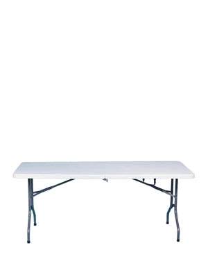 Totai 17/003 6 Plastic Table With Carry Handle - White