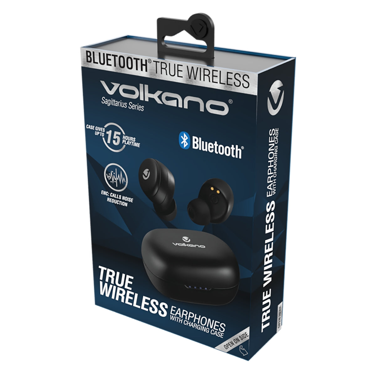 Volkano True Wireless Earphones - Sagittarius Series - Black