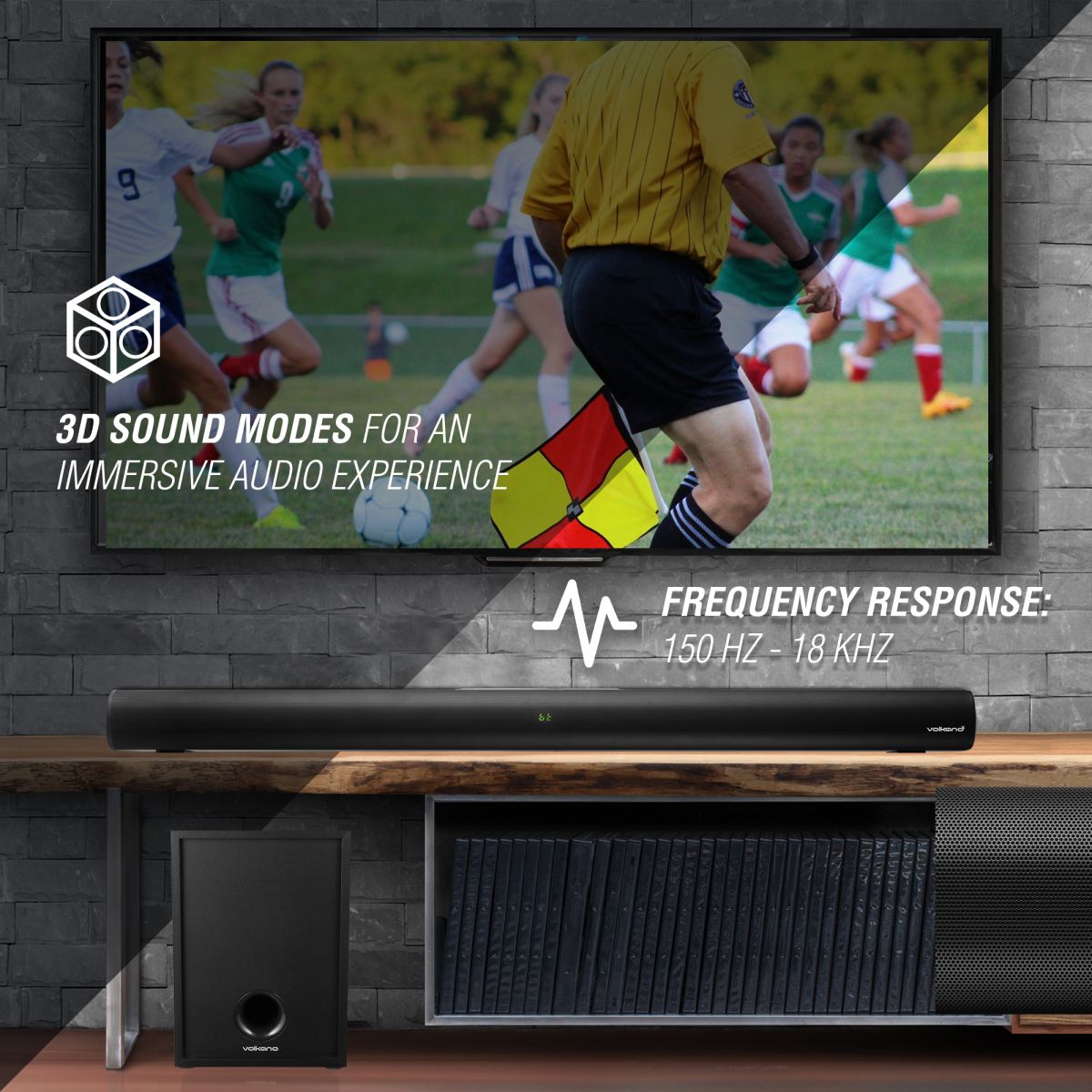 Volkano Turbulent Series 80W 2.1 Soundbar