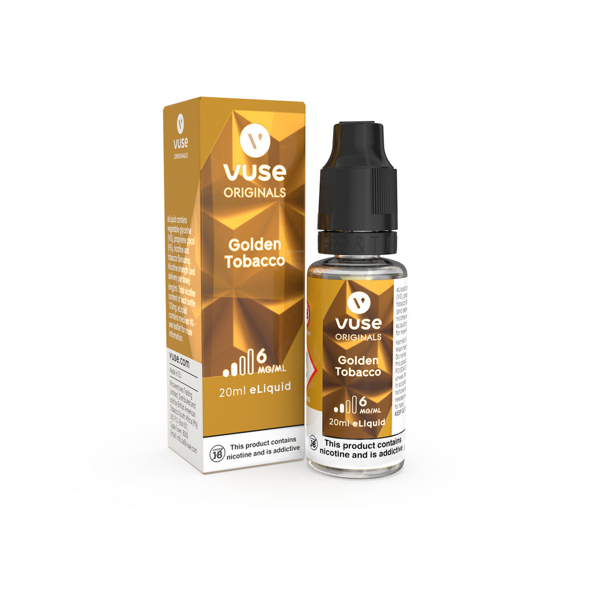 Vuse Golden Tobacco 6mg/18mg eLiquid