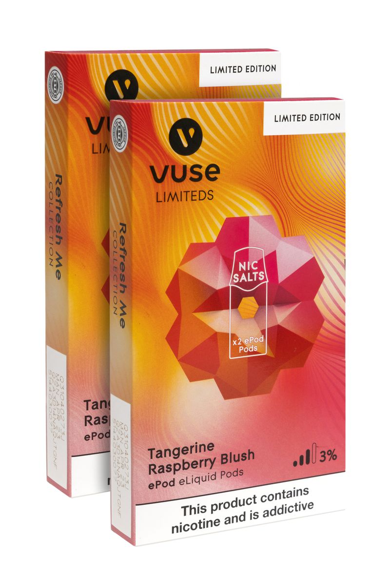 Vuse ePod Tangerine Rasberry Blush 3% Double 2x2Packs