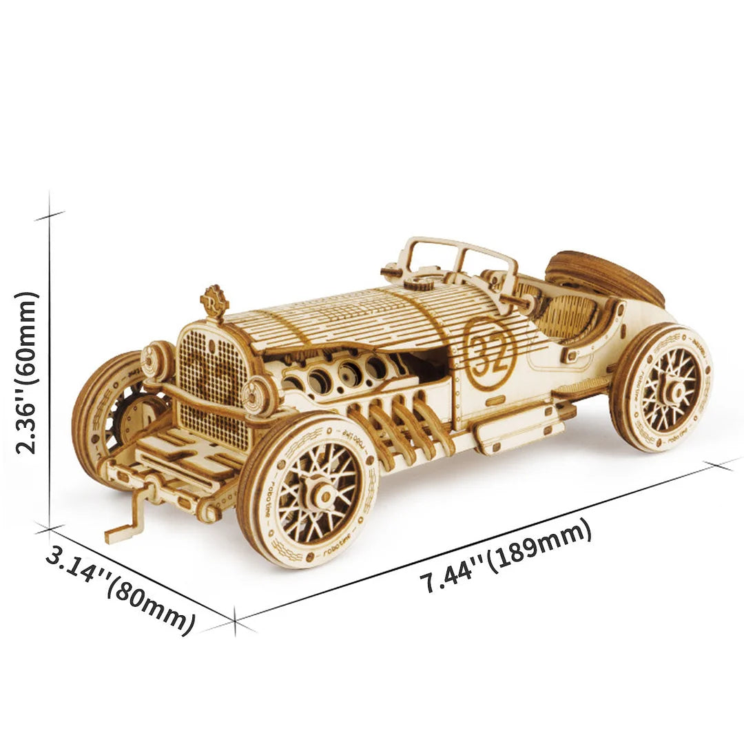 Robotime Grand Prix Car Scale Model 3D Wooden Puzzle