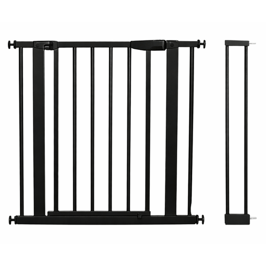 Babies-Up white pressure fit baby safety gate with 14cm extension