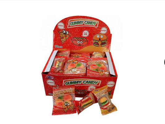 Fast Food Gummy Candy Pack of 60