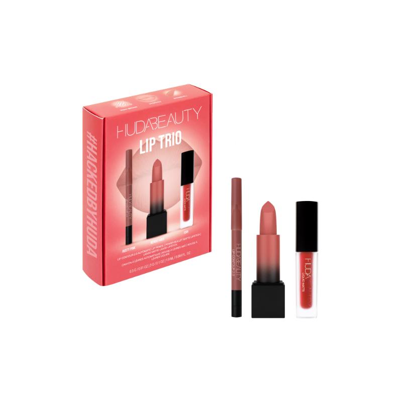 HUDA BEAUTY Icon Lip Trio Set