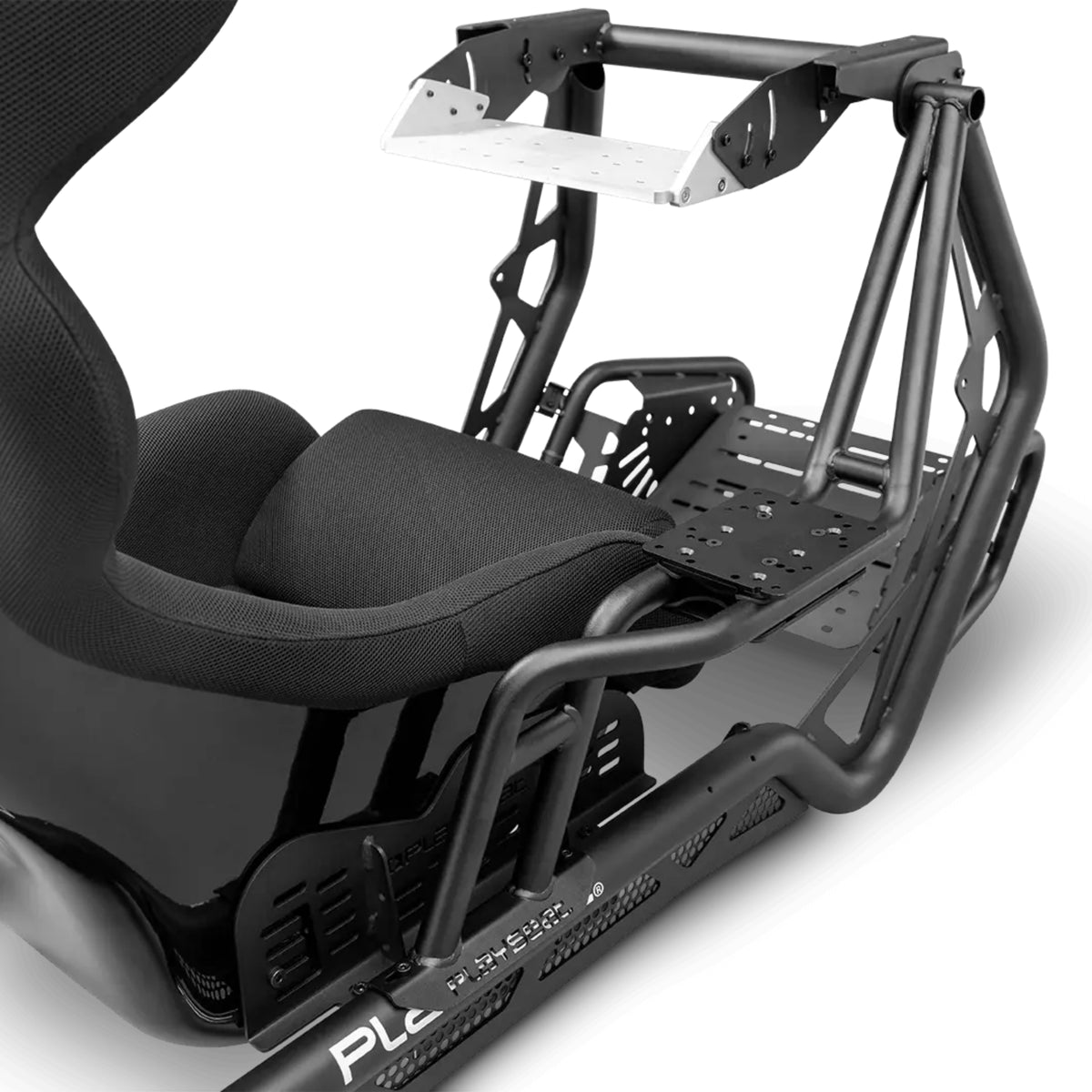 Close-up detail of height adjustment mechanism on Playseat Sensation PRO right platform