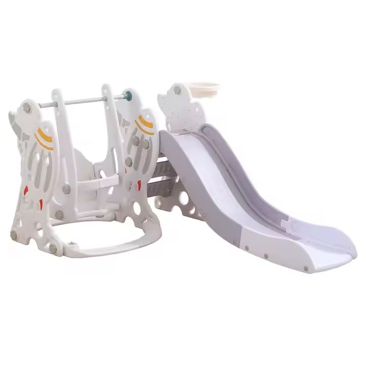 Babies-Up Toddler and Baby 3 in 1 Swing & Slide With Basketball Set