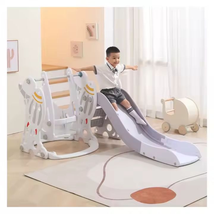 Babies-Up Toddler and Baby 3 in 1 Swing & Slide With Basketball Set