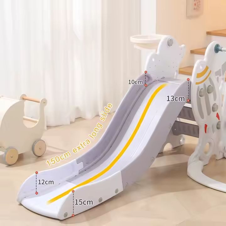 Babies-Up Toddler and Baby 3 in 1 Swing & Slide With Basketball Set