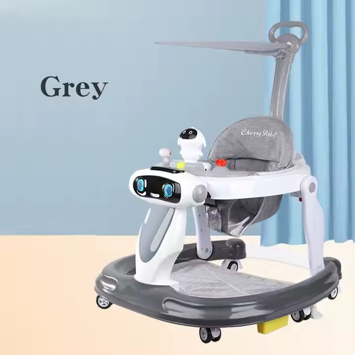 Babies-Up Folding Learning Walker Multi-Purpose Anti-Rollover With Music