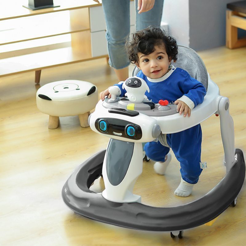 Babies-Up Folding Learning Walker Multi-Purpose Anti-Rollover With Music