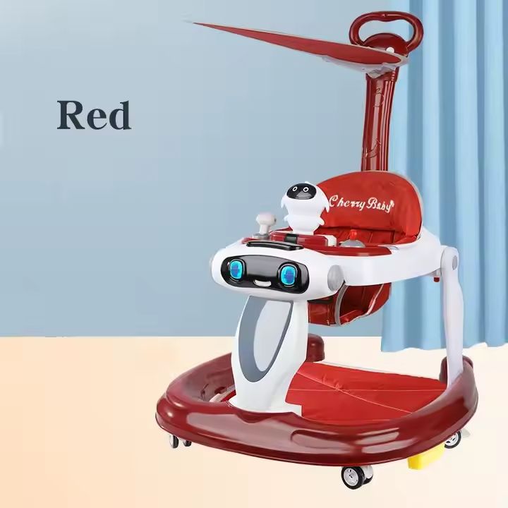 Babies-Up Folding Learning Walker Multi-Purpose Anti-Rollover With Music