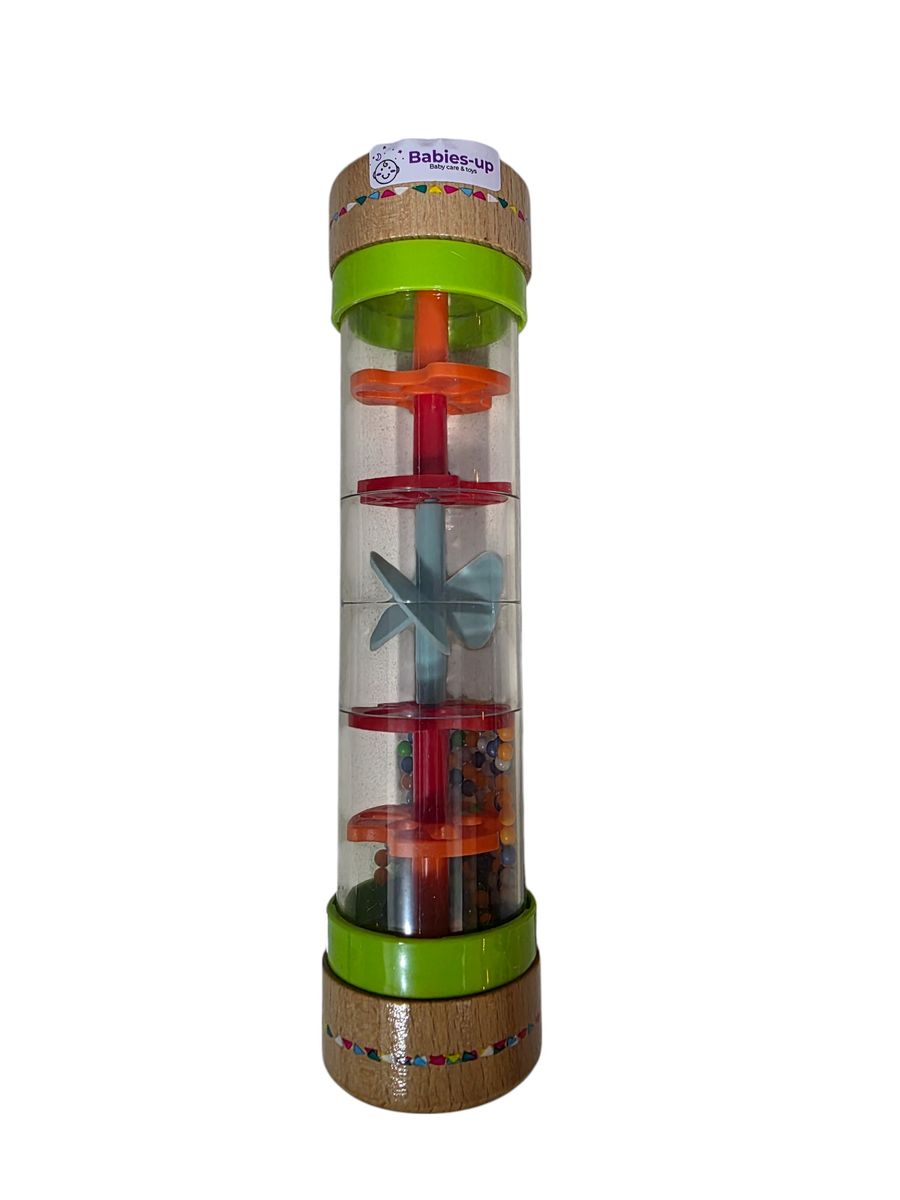 Babies-Up Montessori Rain Maker Toy, White Noise Educational With Twirl Shaker