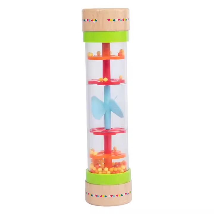 Babies-Up Montessori Rain Maker Toy, White Noise Educational With Twirl Shaker