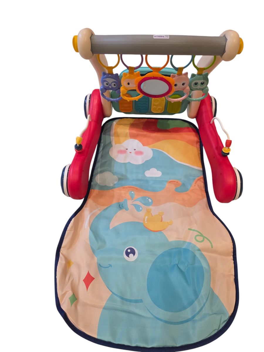 Babies-Up Two-in-One Fitness Rack Baby Playmat Gym & Walker With Piano