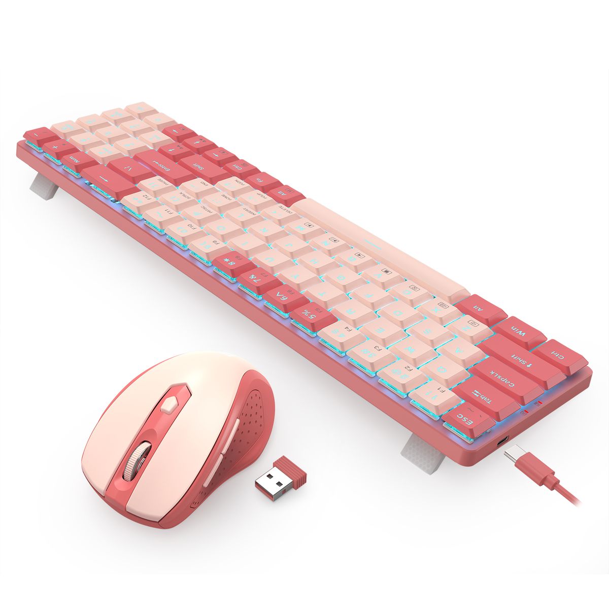 Redragon BS8772 Mechanical Wireless Keyboard & Mouse Combo