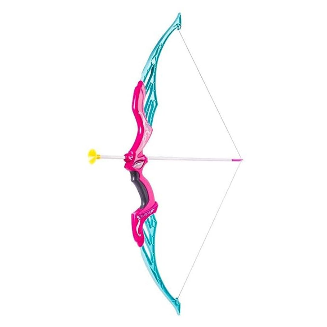 Kids-Up Pink & Blue Bow & Arrow Archery Set With Arrow Holder