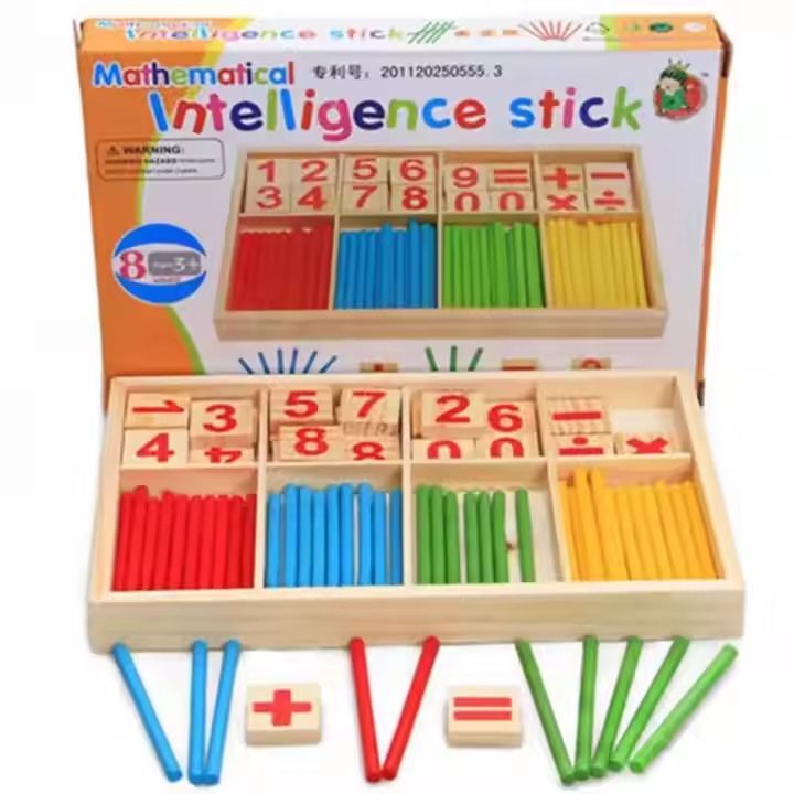 Kids-Up Mathematics Educational Wooden Toy Learning Set Counting