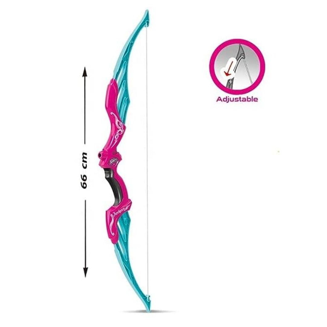 Kids-Up Pink & Blue Bow & Arrow Archery Set With Arrow Holder