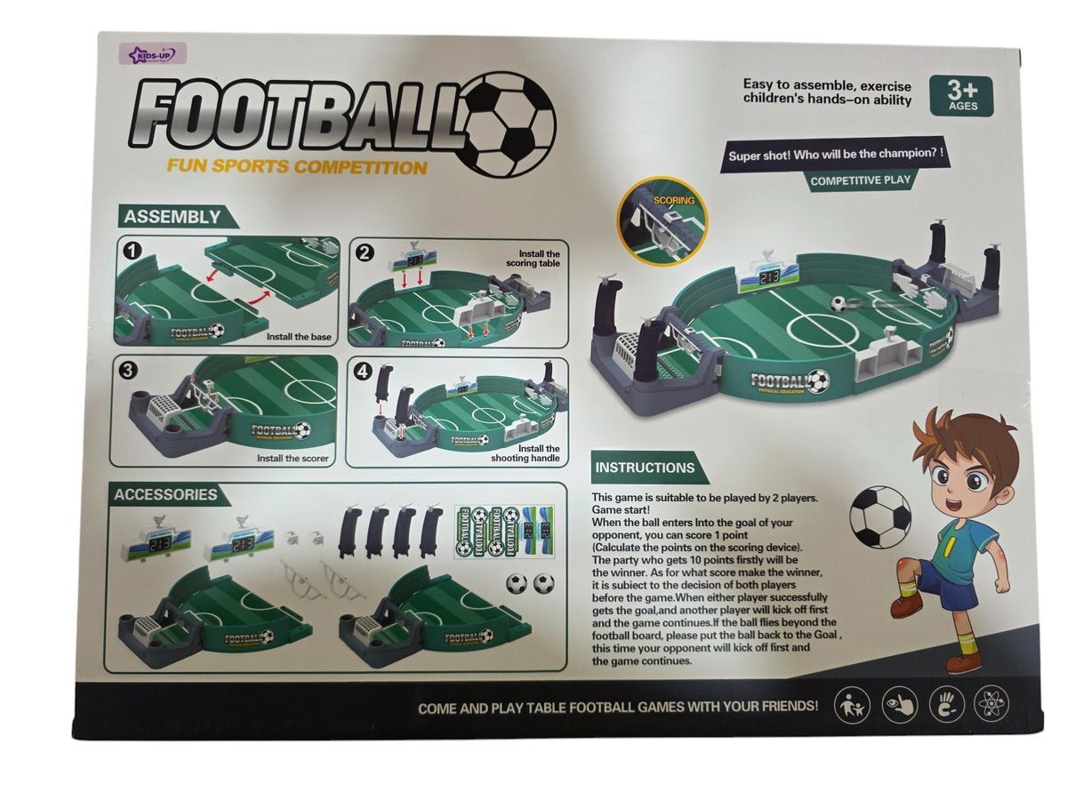 Kids-Up Large Table Top Soccer/FootBall Game Competitive Battle 6 Balls Included