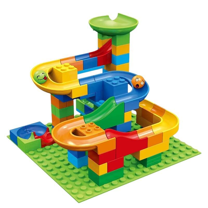 Kids-Up 84 Piece ABS Plastic Marble Run Creative Track Maze Slideway Blocks