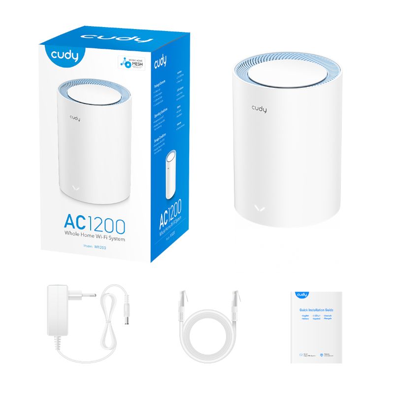 Cudy M1200 AC1200 Dual-Band Whole Home Mesh Wi-Fi Router