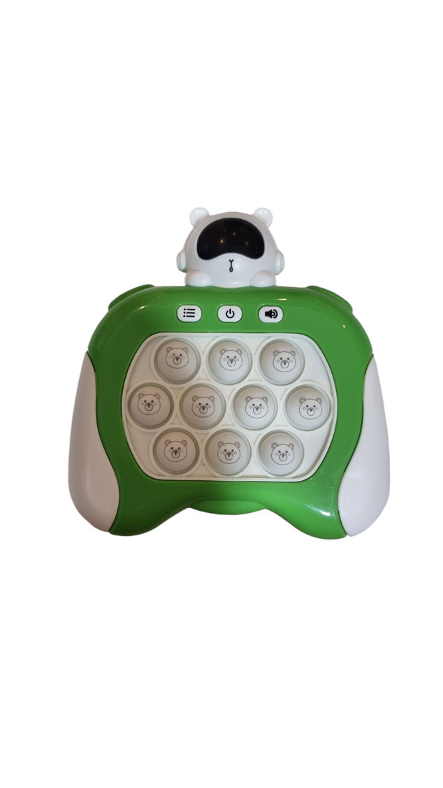 Kids-Up Electronic Pop It Quick Push Game Green And White Spaceman