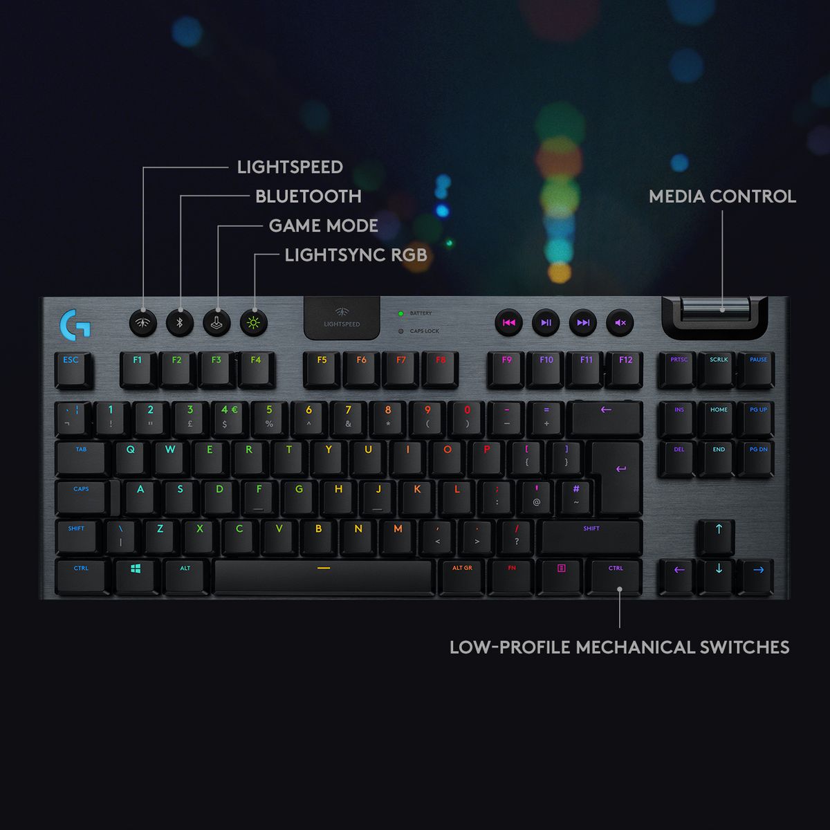 Logitech G915 X LIGHTSPEED Low-Profile Wireless Gaming Keyboard (2 Year Warranty, Parallel Import)
