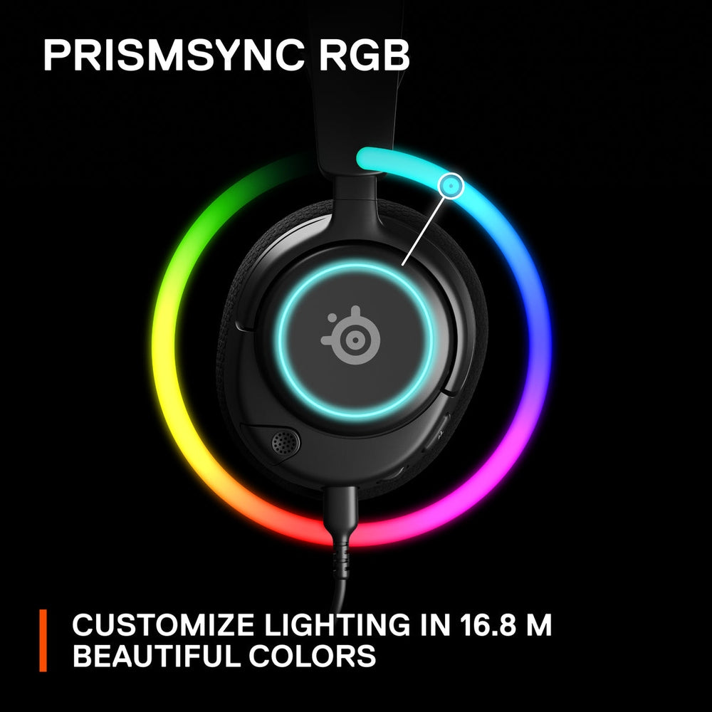Detail view of AirWeave memory foam ear cushion and ComfortMAX headband on Nova 3