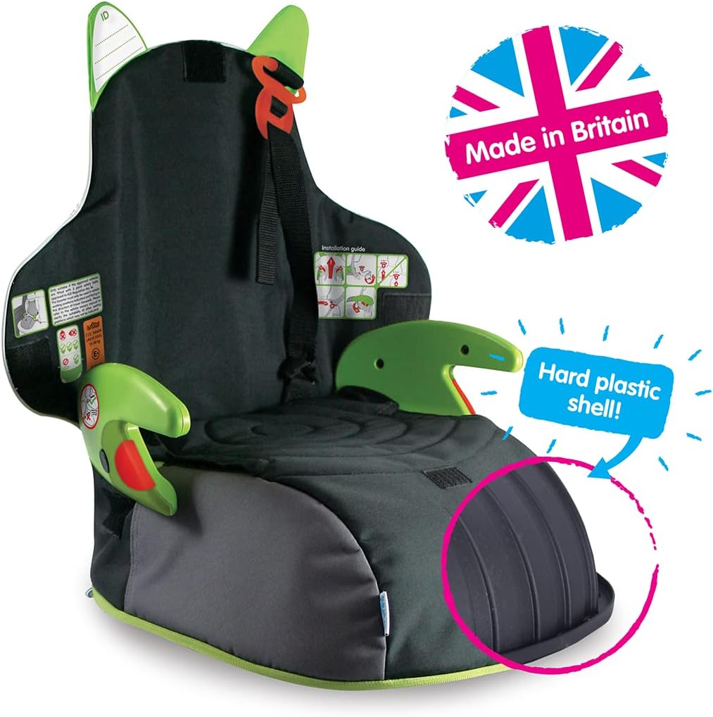 Trunki BoostApak green official UK packaging box and instruction guide