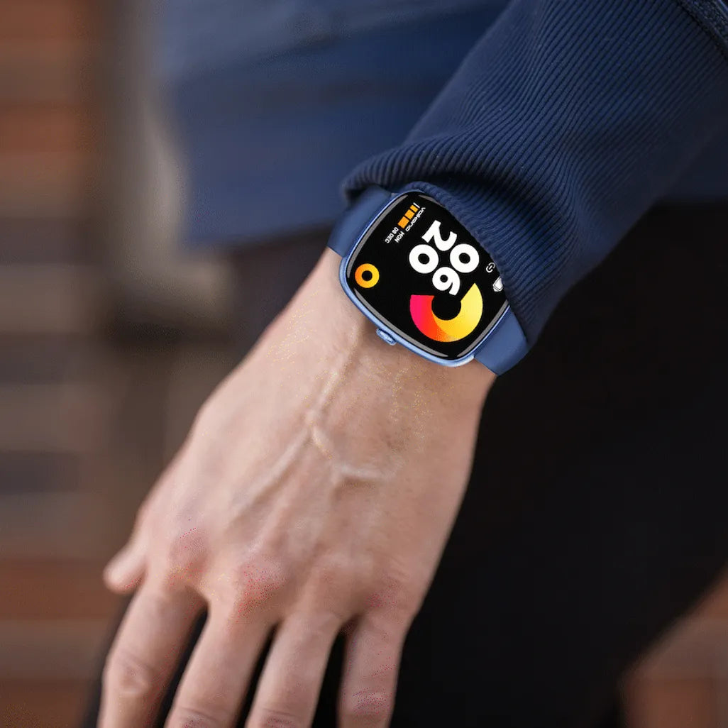 Infographic illustrating wrist-based Bluetooth calling on Volkano Elevate smartwatch