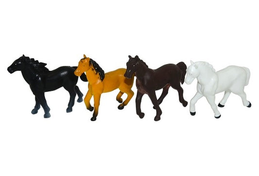 ANIMAL WORLD HORSES 4 PCE IN BAG