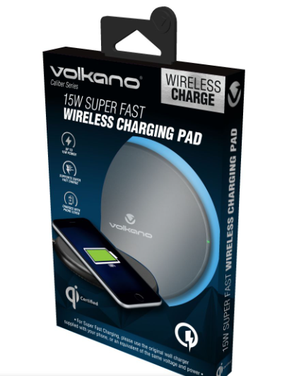 Volkano Caliber Series15W Wireless Phone Charge Pad