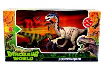 DINOSAUR WORLD SET 3 PCE