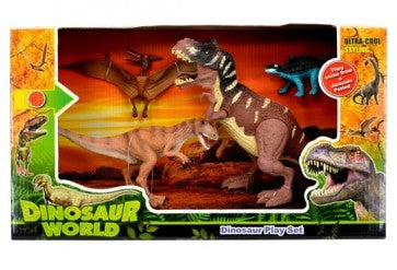 DINOSAUR WORLD SET 4 PCE